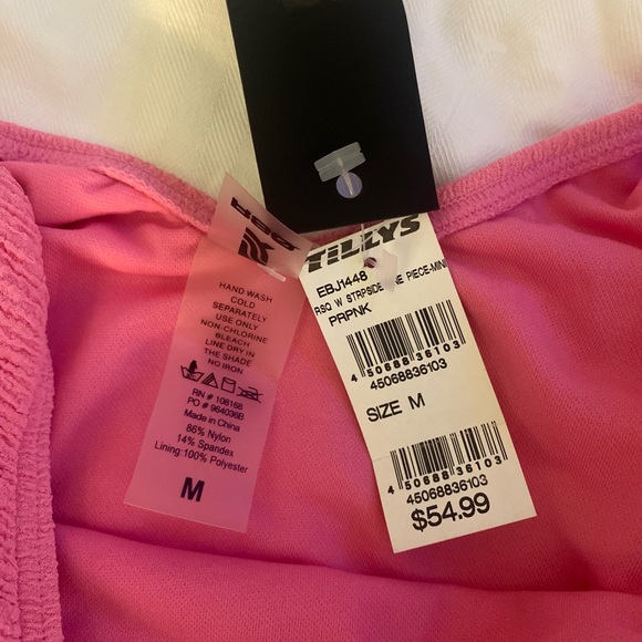 RSQ STRAPSIDE ONE PIECE SWIMSUIT NWT M - Picture 5 of 6